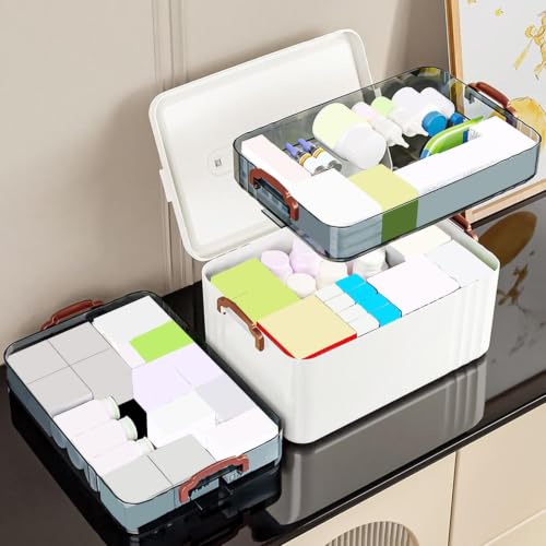 Pastillero para viajes y camping con compartimentos multicapa 3