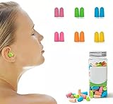  Tapones para los oídos para dormir blandos, reutilizables y moldeables, de silicona con cancelación de ruido, tapones para los oídos para protección auditiva, dormir, trabajar, disparar, viajar, nadar