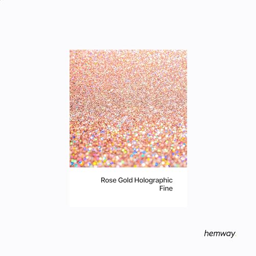 Image of Hemway Automotive Metal Flake Glitter FINE 1 /64 inch 0.015 inch 0.4mm 375 microns Paint Metal Flake 100g for use with Car Bike Van Truck Wagon Automotive Spray and Spray Painting (Rose Gold Holographic)