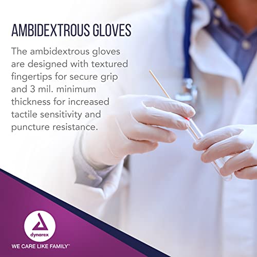 Dynarex Safe-Touch Disposable Latex Exam Gloves, Powder-Free, Used In Healthcare And Professional Settings, Bisque, Large, 1 Case, 10 Boxes Of 100 Gloves #TOP3