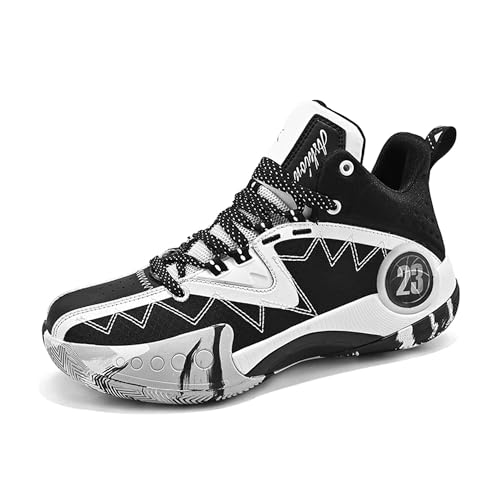Vtiao Fashion Men's Basketball Shoes Black/White, 9