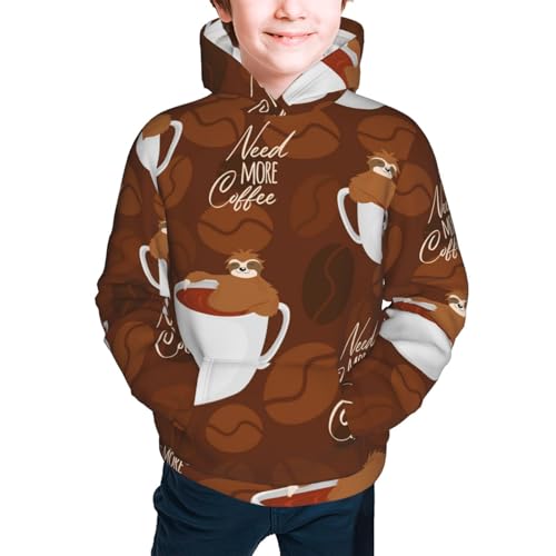 Space Dino Cartoon Black Kid Hoodies Boys Sweatshirts Girls Pullover with Pocket3