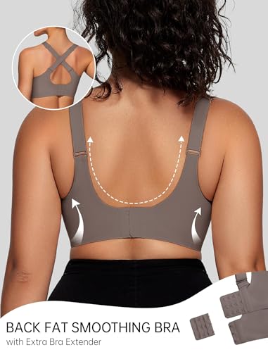 Image of OEAK Womens Wireless Jelly Bras V Mesh Comfortable Bralette Supportive Tshirt Bra No Underwire Seamless Push Up Everyday Bras
