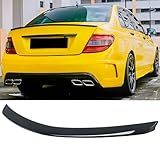NEESPOC Rear Trunk Spoiler Wing Fit for Mercedes C-Class C250/ C300/ C350/ C63 W204 4-Door Sedan 2008-2014 Gloss Black AMG Style Decklid Lip Exterior Accessories