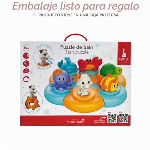 Idea de regalo infantil Sophie la Girafe con ballena y cangrejo 6