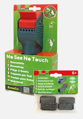 Preisvergleich Produktbild Swissinno No See No Touch Mausefalle + 6 Ersatzköder