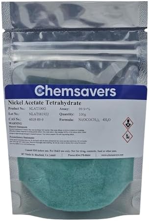 Nickel Acetate Tetrahydrate, 99.95%, 100g