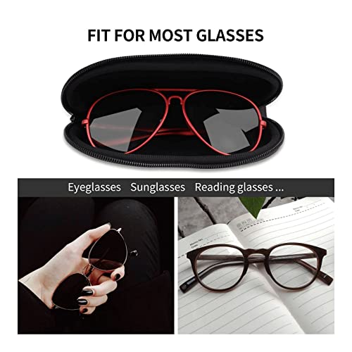 Image of Sunglasses Soft Case Lightweight Neoprene Zipper Glasses Case Portable Eyeglasses Pouch Box with Belt Clip