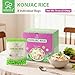 Soeos Konjac Rice, 8 Packs, 9.5 oz Each Bag, Low Carb, Low Calorie Shirataki Rice, Gluten Free, Sugar Free, Vegan Friendly, Easy to Prepare, Perfect for Asian & Everyday Cooking, Total 76 Ounce