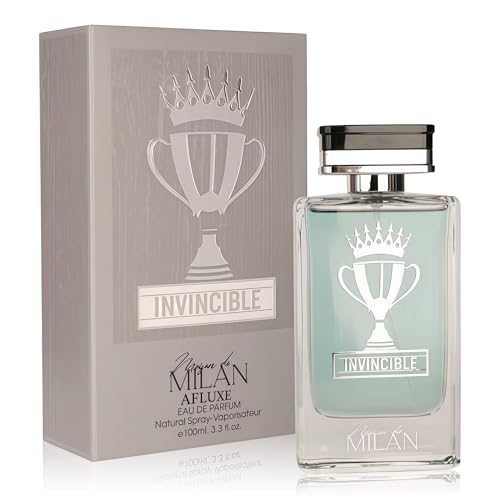Image of AFLUXE INVINCIBLE, Men's Cologne Gift, Long Lasting EDP Fresh Scent, Perfume with Award-Winning Style, Daily Fragrance for Men, 3.4 Fl Oz