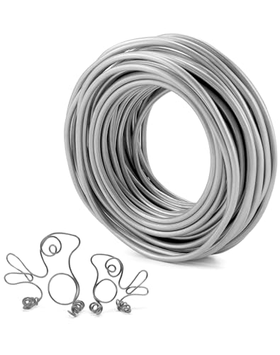 {Alambre Manualidades 5Mm Alambre QWORK Alambre de Aluminio Ø5mm x 20m, Alambre Flexible para Manualidades y Hacer Joyas