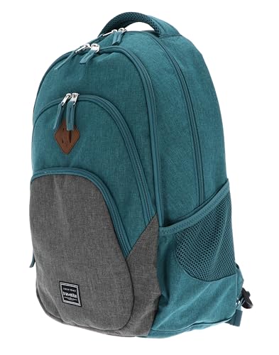 Travelite Mochila de mano para ordenador portátil de 15,6 pulgadas, Basics, Daypack, mochila con muchos compartimentos + función de sujeción, 45 cm, 22 litros