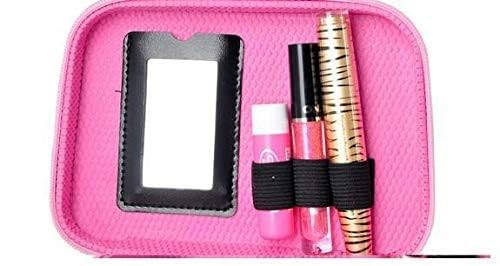 VANSHORA Travel Cosmetic Bag PU Leather Makeup Organizer with Mirror Waterproof Portable Toiletry Case with Adjustable Dividers Lightweight Durable Multipurpose Makeup Kit Pouch 2