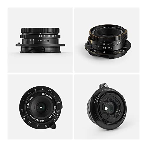 Ttartisan M 28Mm F5.6 Full Frame Large Aperture Camera Lens For Leica M Mount Camera Black Brass #TOP5