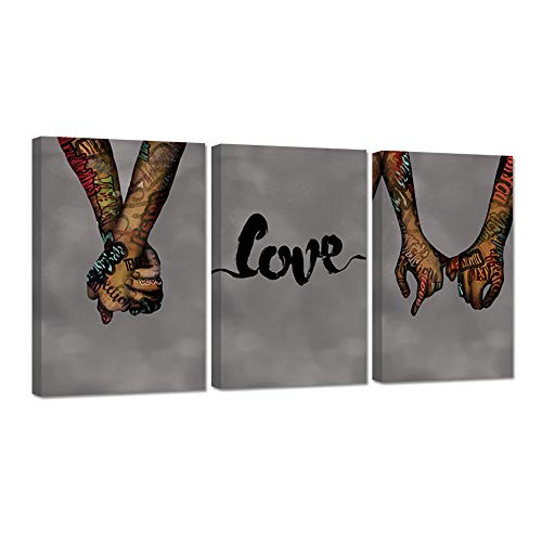 Exclusive Zlove 3 Pieces Love Canvas Wall Art Abstract Colorful Couple Hands with Love Picture On Grey Background Street Style Pop Art Prints Posters Modern Home Bedroom Office Decor Ready to Hang 16x24x3pcs One-Day Sale: Up to 80% Off Zlove 3 Pieces Love Canvas Wall Art Abstract Colorful Couple Hands with Love Picture On Grey Background Street Style Pop Art Prints Posters Modern Home Bedroom Office Decor Ready to Hang 16x24x3pcs