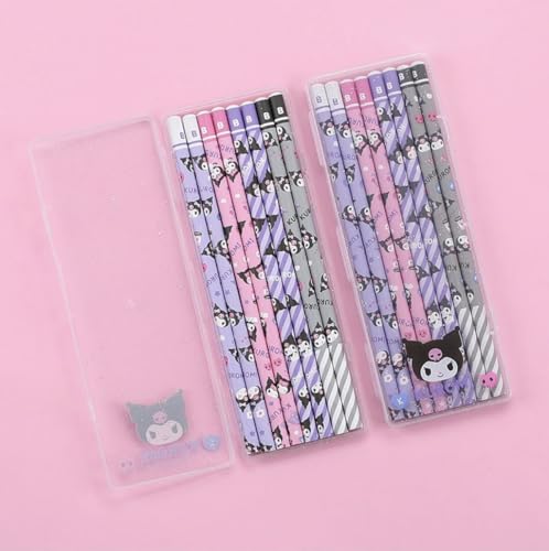 Set de 8 lápices de grafito con estuche Bandal & Neoul miniatura 1