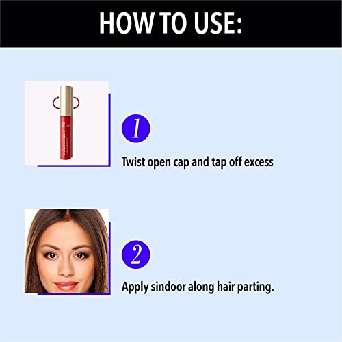 Blue Heaven Forever Sparkle Sindoor, Maroon, 8ml - Image 3