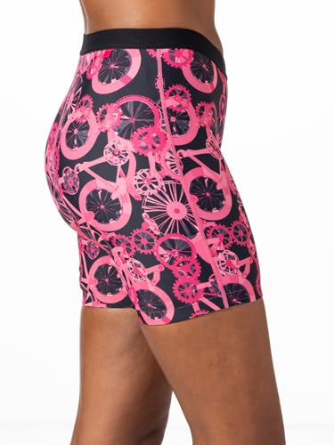 Terry Short feminino acolchoado para bicicleta, forro de bicicleta Mixie para mulheres, roupa íntima