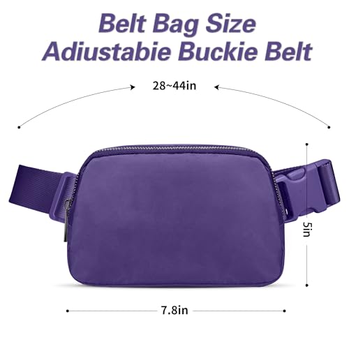 Image of JSJ Mini Fanny Pack for Women & Men,Valentines Day Gifts for Girls Teens Kids Daughter Sister Her,Trendy Stuff Crossbody Bags Cute Everywhere Belt Bags. (Purple)