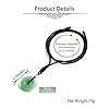 JSDDE Natural Green Aventurine Crystal Donut Pendant Necklace Reiki Healing Stone Lucky Coin Necklaces for Women Men #5