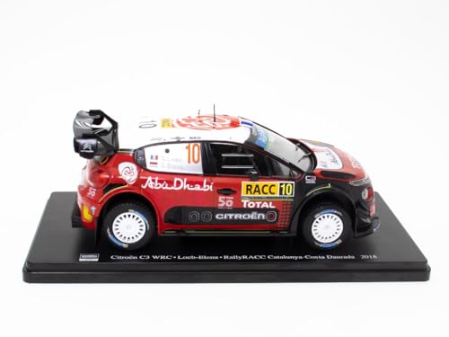OPO 10 - Maqueta de Coche a Escala 1/24 Compatible con Citroen C3 WRC - Loeb-Elena - Rally RACC Catalunya-Costa Daurada 2018 - WRC502