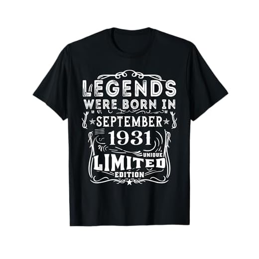 Cumpleaños Septiembre 1931 Edición Limitada Regalo Vintage Camiseta