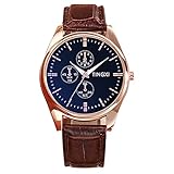 Orologi da polso da uomo al quarzo casual scala business uomo, E, One Size