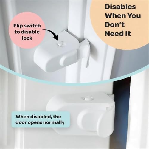 The Snap-On Door Lock Kids Can't Reach or Defeat - No Tools or Adhesives Required, Child Proof Door Lock, Simple Install, Damage-Free Security for Child, Cats & Dogs — view 2