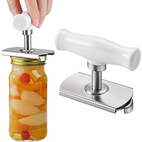 Xiumeso Abre Botes,Abrelatas Manual Profesional,Abrebotellas de Acero Inoxidable,Abridor de Botellas Ajustable,Herramienta de Cocina Manual Cover