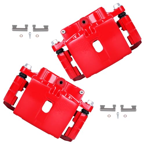 Image of cciyu Front /Rear Left & Right Brake Calipers Assembly w /Bracket 18-B4729 18-B4728 For Cadillac 2002-2006,For Chevy 1999-2008,For GMC 1999-2008