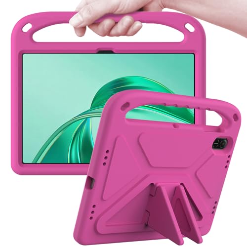 ATOOZ for Honor Pad X8a Case 11-inch 2024, Kids Case Cover with Shockproof Handle Stand for 11" Honor X8a Tablet (Rose)