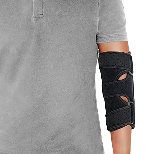 Elbow Brace, Elbow Splint, Comfy Night Elbow Sleep Support, Cubital Tunnel Brace for Elbow Immobilized & Arm Straight with Removable Metal Splint, Cubital Tunnel Syndrome, Ulnar Nerve, Tendonitis, Tennis