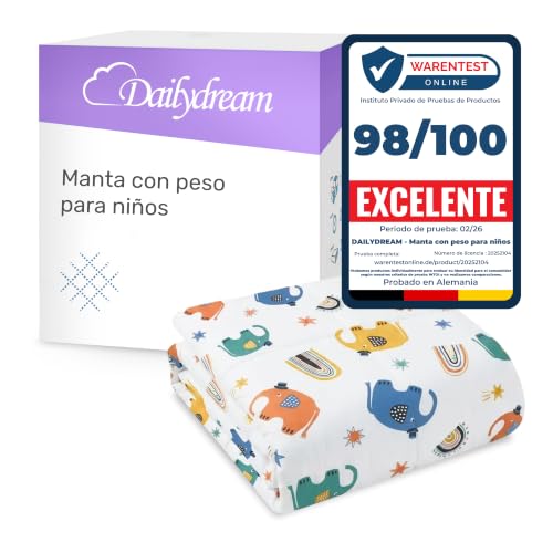 Dailydream Manta Pesada Para Niños, 90 X 120 Cm, 2,5 Kg, Diseño De Espacio, De Algodón 100 , Relleno De Perlas De Cristal, Manta Terapéutica Para Peso Corporal 20-35 Kg