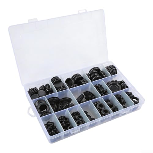 Juego de 250 anillos de sellado hechos de goma natural para integración de prensaestopas en sistemas de carcasa estándar
