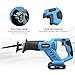 G LAXIA Reciprocating Saw, 20V Cordless Reciprocating Saw with 2.0Ah Battery and Fast Charger, 0-3000RPM, Tool-Free Blade Change, 5Pcs Blades for Wood, Soft Metal, PVC Pipe Cutting