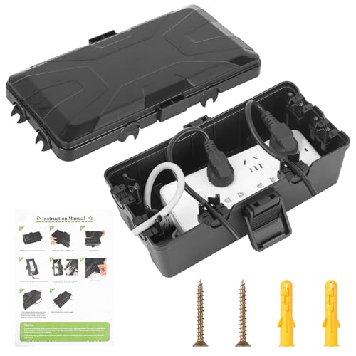 Boîte de Dérivation étanche IP54 Extra Large, Boîtier Etanche Prise électrique Extérieur, Boite Prise Etanche Exterieur avec 6 Entrées de Câble(26,1 x...
