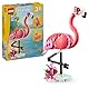 LEGO Creator 3in1 Wilde Tiere: Rosa Flamingo - umbaubar in eine Kakadu Minifigur oder einen Axolotl – Kreatives Spielzeug - Geburtstagsgeschenk für Mädchen und Jungen ab 8 Jahren – 31170
