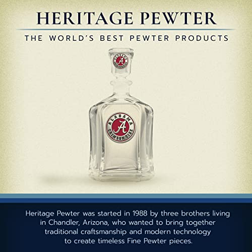 Image of Heritage Pewter Alabama Capitol Container | 24 OZ Glass Container | Expertly Crafted Pewter Glass