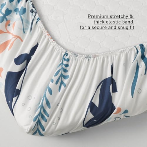 GLLQUEN 2er Pack Baby Spannbettlaken 120x60cm Mikrofaser Öko-Tex Kinderbett – Ansicht 5
