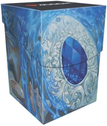 Ultra Pro - Modern Horizons 3 Sapphire Medallion 100+ Deck Box® for Magic: The Gathering, Standard Size Organizer Double-sleeved Card Protector Self-locking lid Deck Box image 4