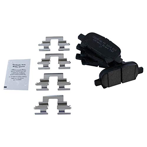 Image of TRQ Rear Ceramic Brake Pad and Rotor Set