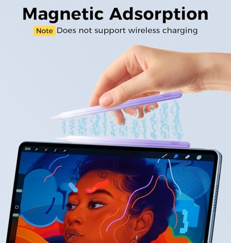 Stylus Pen for iPad 11th/10th/9th Generation,Fast Charge Apple Pencil Alternative,Palm Rejection,Tilt Sensitivity,Compatible with iPad 11/10/9/8/7/6th,Pro M4/13''/12.9"/11", Air M3/M2/5/4/3, Mini 6/5 - image 6