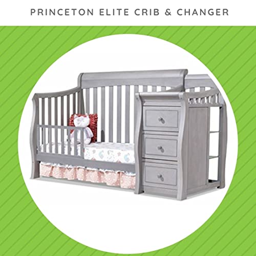 Image of Toddler Bed Safety Guard Rail for Sorelle Convertible Cribs - Solid Wood Rail for Convertible Crib to Toddler Bed Conversion - Safety Bed Rail for Children (Model #151, Weathered Gray)