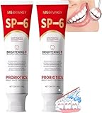 -6 Ultra Whitening Zahnpasta – 120 G Pro-biotics Bright White Zahnpasta, Zahnpasta Zur Tiefenreinigung Und Mundpflege Für Frischen Atem, Zahnpasta -6 Brightening, 2 Stück