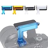 Topiky 4Pcs Kameras Flash Diffuse Kit,Tragbarer langlebiger Flash Weichfilm mit Leichter eingebauter Blitzmaske für A6000 A6500 A6300