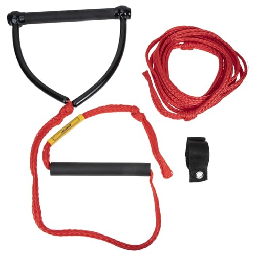 Alipis Durable Water Ski Rope with Comfortable Handle Strong Bearing Capacity and Twist-Resistant Design Portable Water Sports Tow Rope for Wakeboarding and Recreational Riders