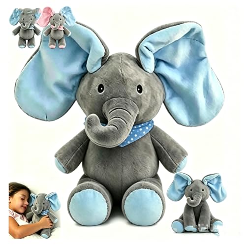 ZVD Elefante de peluche eléctrico animado, estimula las habilidades motoras, auditivas y lingüísticas del niño a través de sonidos y movimientos inmersivos, regalo para niños (azul) ZVD Elefante de peluche eléctrico animado, estimula las habilidades motoras, auditivas y lingüísticas del niño a través de sonidos y movimientos inmersivos, regalo para niños (azul)