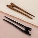 2Pcs U Shape Wooden Hair Sticks Handmade Carved Wood French Hair Forks with Cute Cat Design 2-Prong Vintage Wood Hair Pins for Women Girls Chignon Bun Updo Hairstyle Accessories