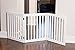 INTERNET'S BEST Dog Gate Indoor Freestanding Pet Barrier, Folding Wood Dog Fence, Extra Wide Doorway Puppy Gate, Indoor Animal Privacy Panel, Wooden Cat Fence - 3 Panel - 24
