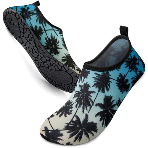 Image of SIMARI Water Shoes for Women Men Swim Aqua Socks Beach Pool Essentials Barefoot Surf River Boat Kayak Sea Yoga Sand Exercise Sport Accessories Breathable Quick-Dry Adult Youth Kid Size SWS001